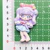 College Style Donna Cartoon Bright Resin Handmade DIY Cream Gel Hair Clip Refrigerator Sticker Jewelry Batch Toys Blind Bags
