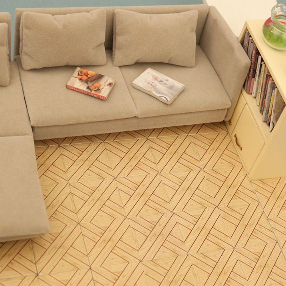 10 Stück Mini Holzboden Holz Puppenhaus Bodenfliesen Passen 1:12 Puppenhaus