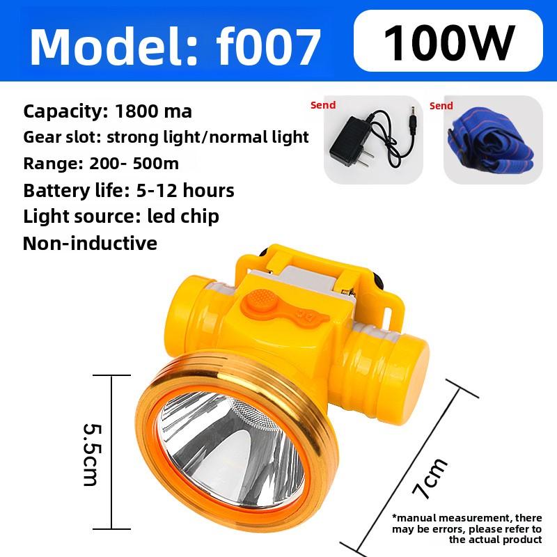 Strong Light Laser Cannon Super Bright Led Rechargeable Lithium Battery Outdoor Head-mounted Long Battery Life Induction Night Fishing Headlight
