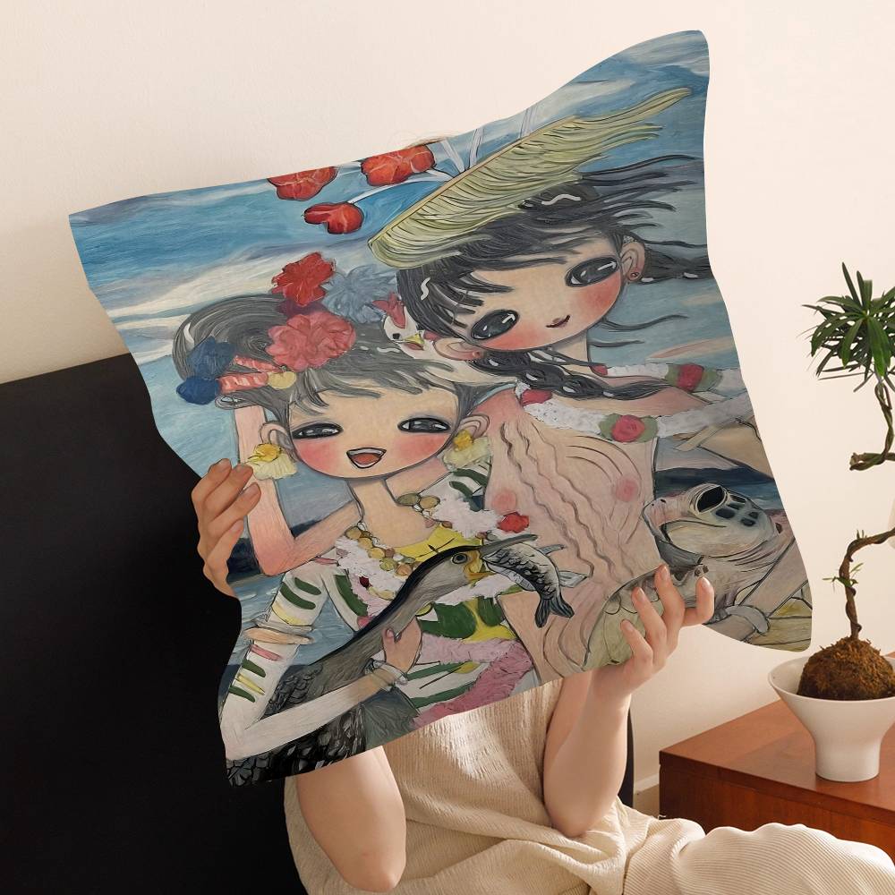 

Aya Takano Anime Cushion Cover Inches Farmhouse Decor Home Throw Pillow Covers For Couch Decorations 30cmx30cm