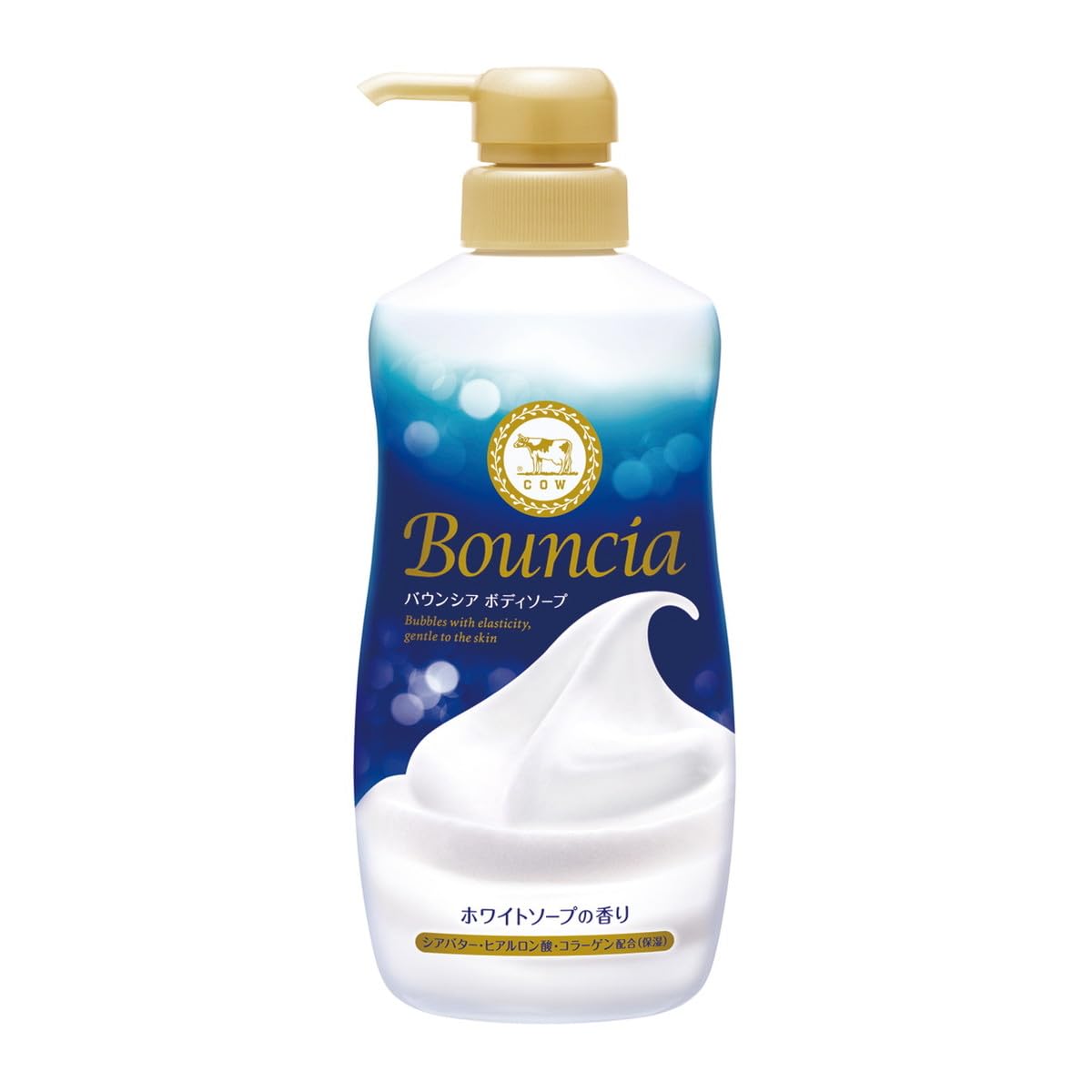 [Set of 3] Bouncia Body Soap, White Soap Scent, with Pump, 480ml