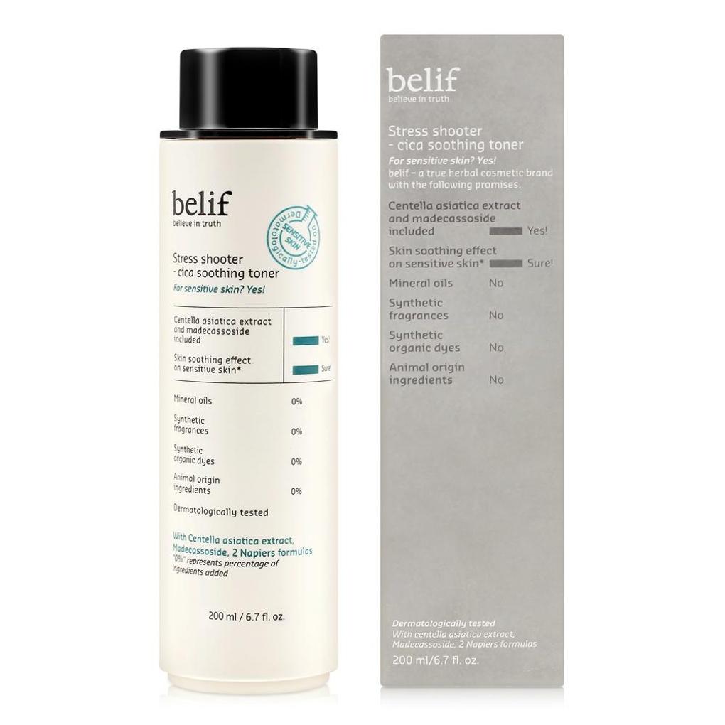 

belif Stress Shooter Cica Soothing Toner 200ml / Sensitive Skin