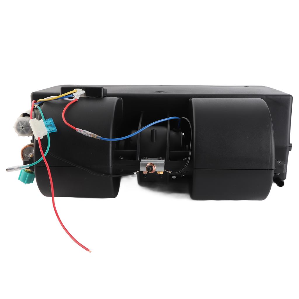 12V Underdash Air Conditioning Evaporator Cooling Kit 3 Speed Airflow with Hose Fittings Universal