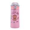 Internet Celebrity High Value Stainless Steel Cartoon Thermos Cup Carrying Ring Portable Outdoor Cup Children Bounce Cover Carter Cup