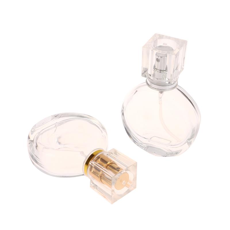 25Ml Glass Perfume Bottle Transparent Mist Spray Bottle Empty Perfume Vial Cosmetic Container For Travel