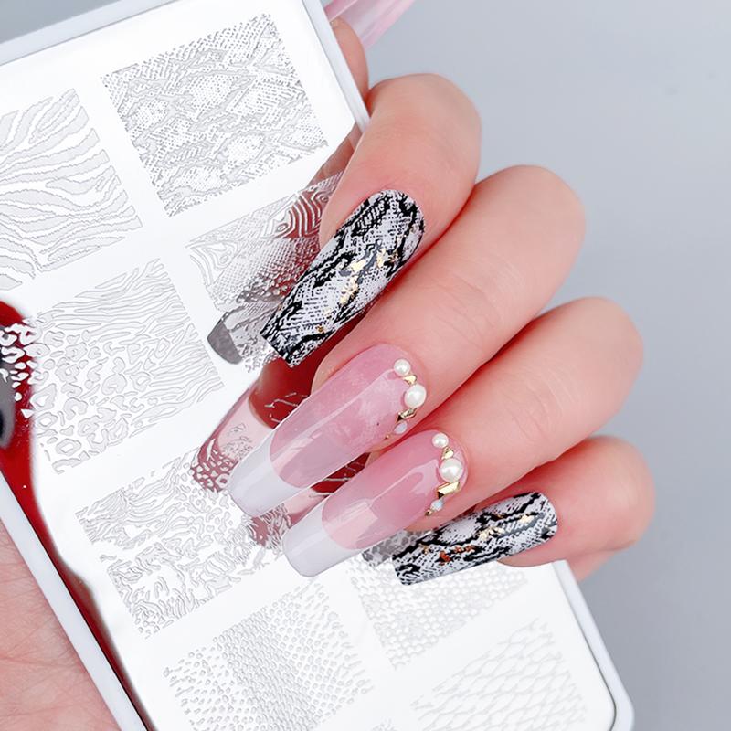 

Nail Art Штамповочные пластины XMQ Дизайн сердца Листья Шаблоны