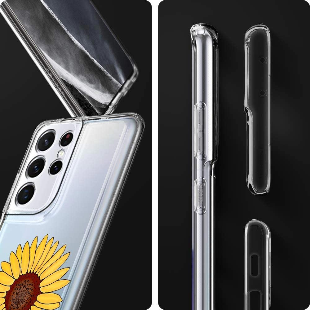 Vintage Sunflower Lavender Leaves Flower Phone Case For Samsung Galaxy S23 S22 Ultra S20 S21 FE 5G S10 S10E S9 S8 Plus 4G Cover