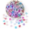 100 stk/pose Akryl Windbell Morning Glory Blomster Perler Charms for øredobber Armbånd DIY smykker håndverk