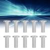 10Pcs Stainless Steel Protector Sleeves High Tensile Strength Anti Fatigue Weatherproof Cable Railing Protector Sleeves