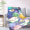 Dinosaur Planet Customize Your Name Blanket Used For Chair Office Sofa Bed Camping Soft And Warm Giving Friends And Relatives Birthday Graduation Gift