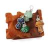 Handmade Crystal Agate Mushroom Pendant Necklace - DIY Jewelry Accessory N587