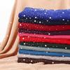 Women Bubble Chiffon Hijabs Scarf With Diamonds Studs Pearls Scarves Plain Shawls Headscarf Wraps Solid Color Mullfers Turbans