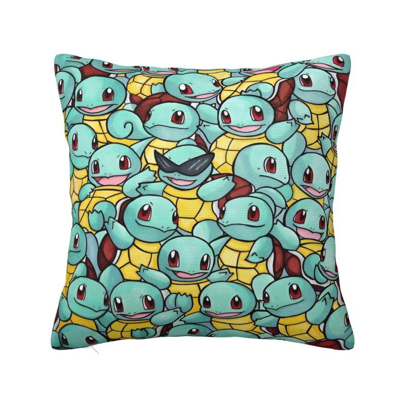 Custom Squirtles Anime Cushion Cover Play Game Soft Nordic Pillow Case