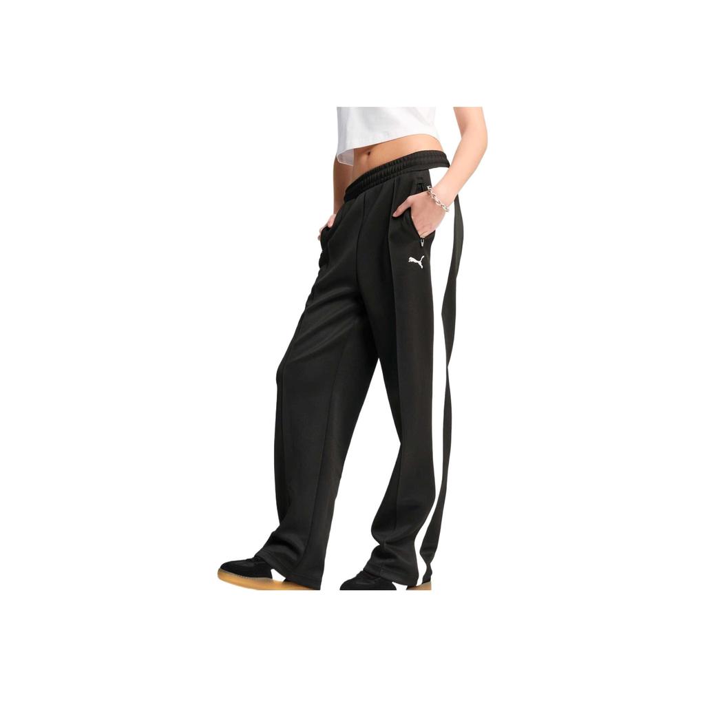 Puma Comfortable Soft Lightweight Straight Leg Casual Pants Women Bottoms Black 631971-01