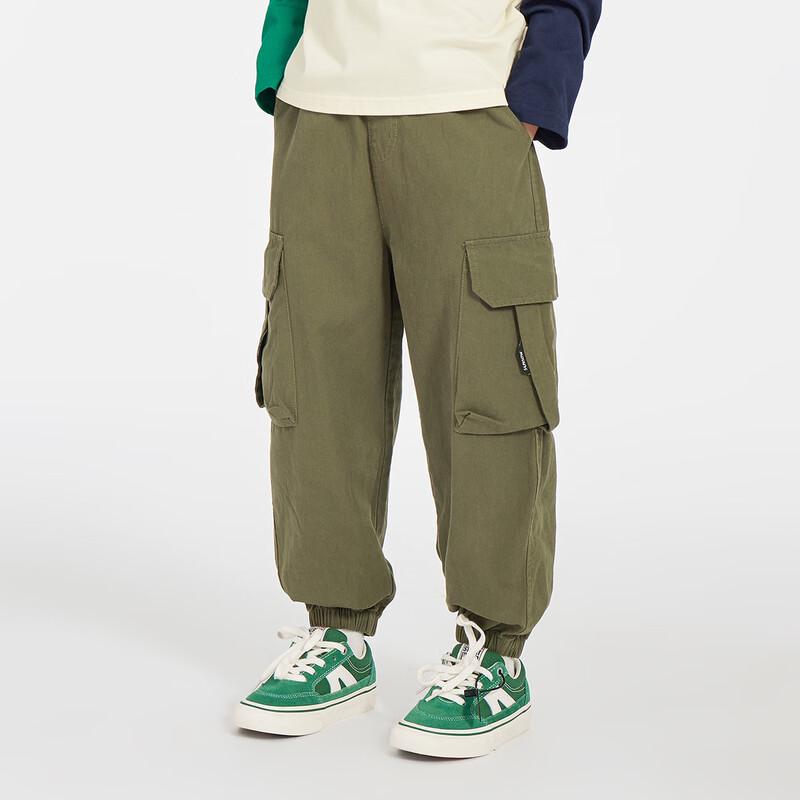 Boys' Pure Cotton Outdoor Cargo Jogger Pants