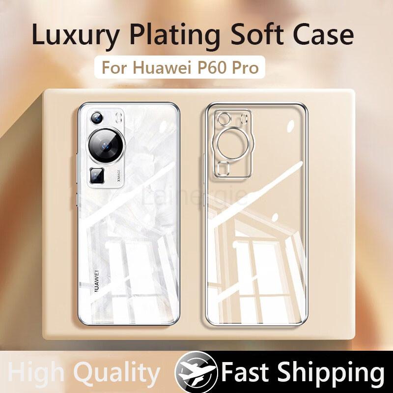 Case For Huawei P60 Pro Luxury Plating Soft Clear Back Cover For Huawei P60 Pro Art P60Pro P60Art 5G Phone Case