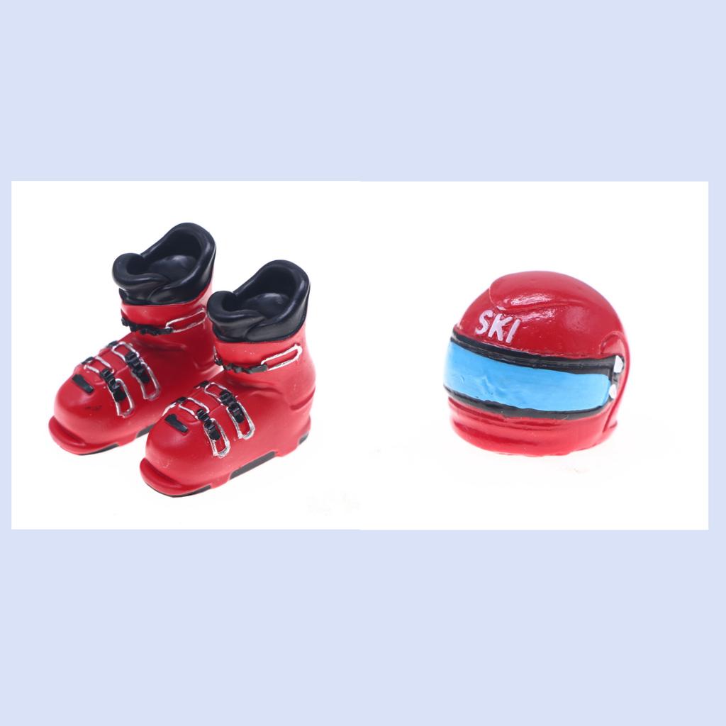 Dollhouse Mini Simulation Skating Shoes Prop Model For Kid Doll Roller Skates Decorative Gift Kids Toy Doll Accessories