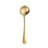 1Pcs 17cm Soup Spoons Stainless Steel Kitchen Tool Round Stirring Spoon  for Dessert Coffee