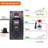 12V Bilge Pump Control Switch Panel 3 Way Manual/Off/Auto with LED Indicator 5A Fuse for Yacht Camper Truck Marine Boat