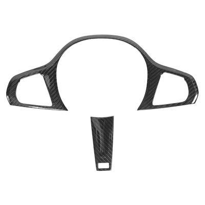 2Pcs Steering Wheel Panel Trim Cover Carbon Fiber Decor Fit for 3‑Series G20 2019‑2021With ACC