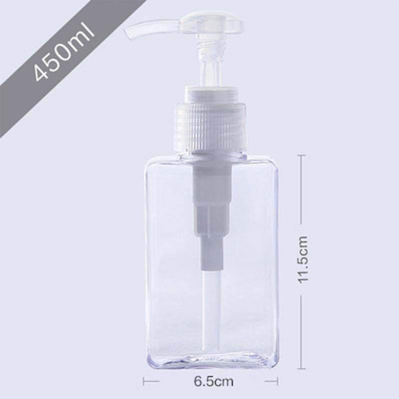 100-650Ml Kare Şişe Sıvı Sabun Çırpılmış Köpük Noktaları Şişeleme Şampuan Losyon Duş Jeli Pompalı Şişeler ve Sabunluk