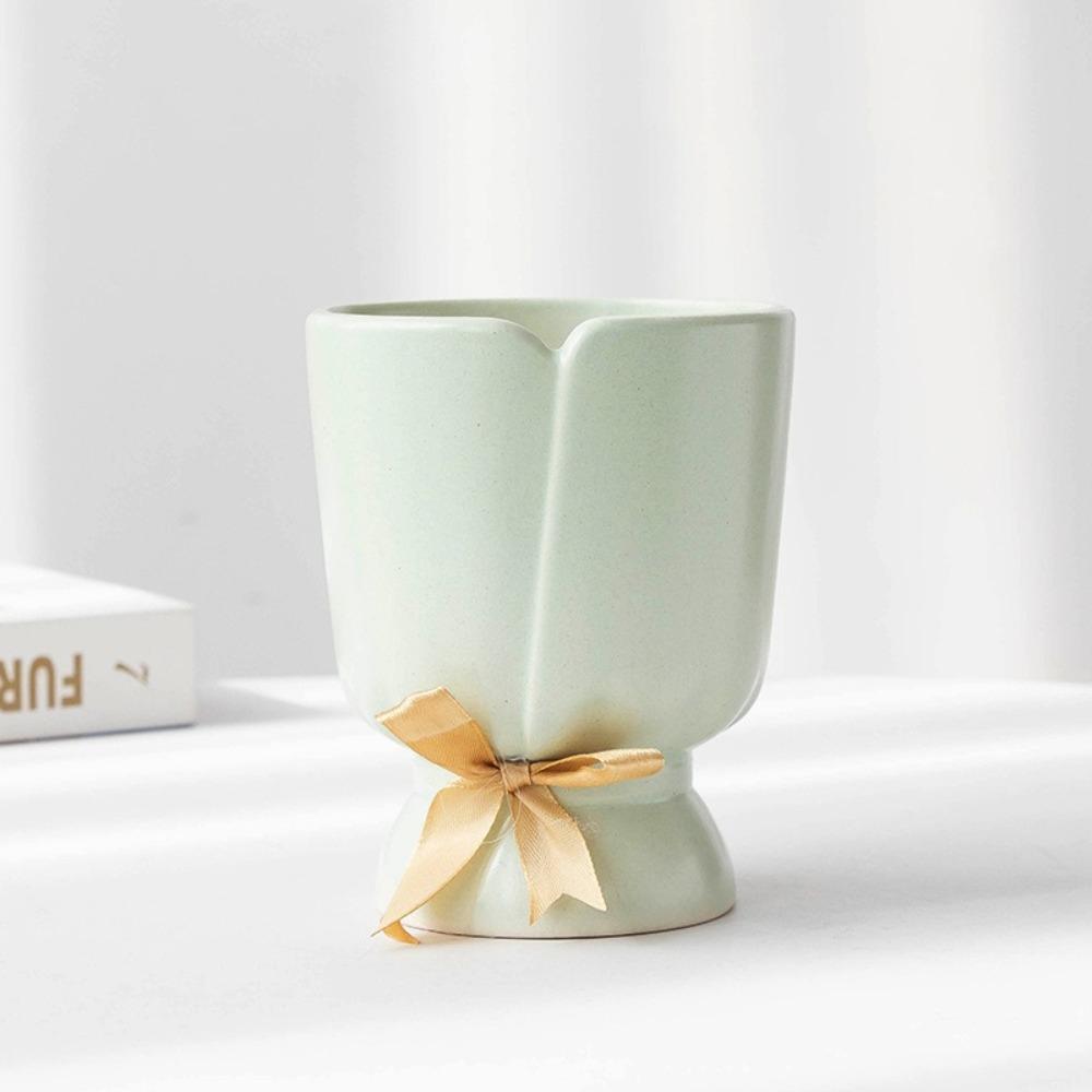 Desktop Decorative Bouquet Bow Vase Nordic Style Table Ornament Flower Vase  Living Room