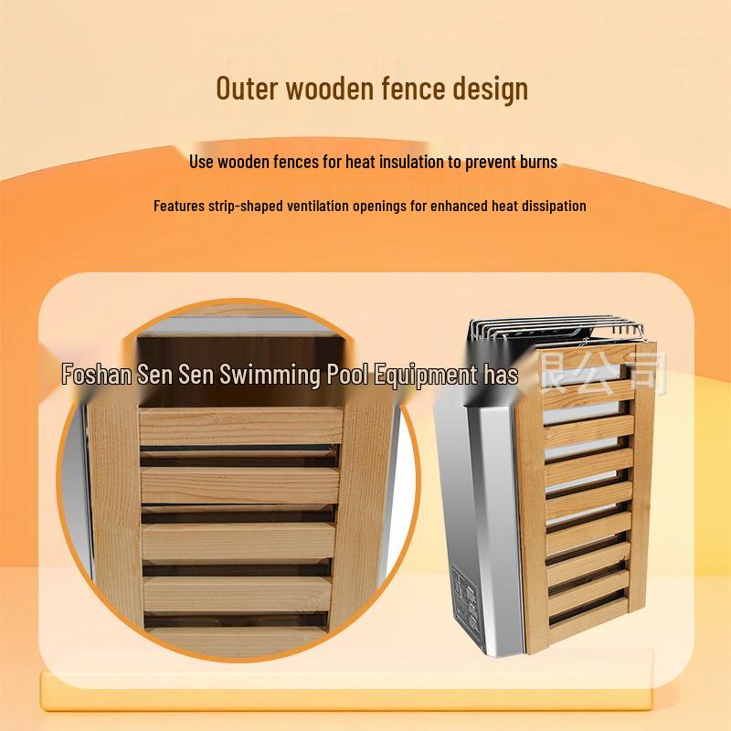 Commercial Stainless Steel Wall-Mounted Sauna Heater with Thermostatic Control