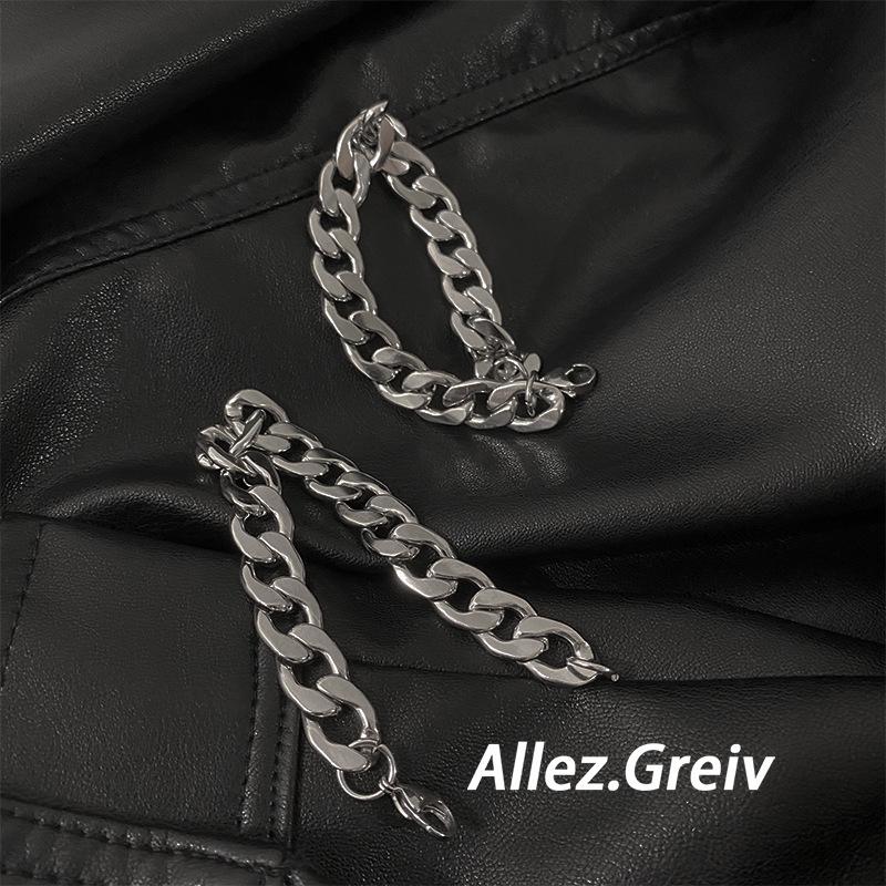 Men's Punk Cuban Bracelet, Cold Steel Korean Style, Wide Hip-Hop Chain Jewelry