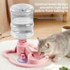 Splash-proof Pet Water Dispenser 2-in-1 Design Automatic Cat Feeder Pet Water Bowl  For Pets
