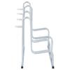 Vidaxl Stand for 4 Bicycles, Freestanding, Galvanized Steel