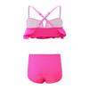 Children's Color Contrast Color Flanged Fashion Two-piece Swimsuit