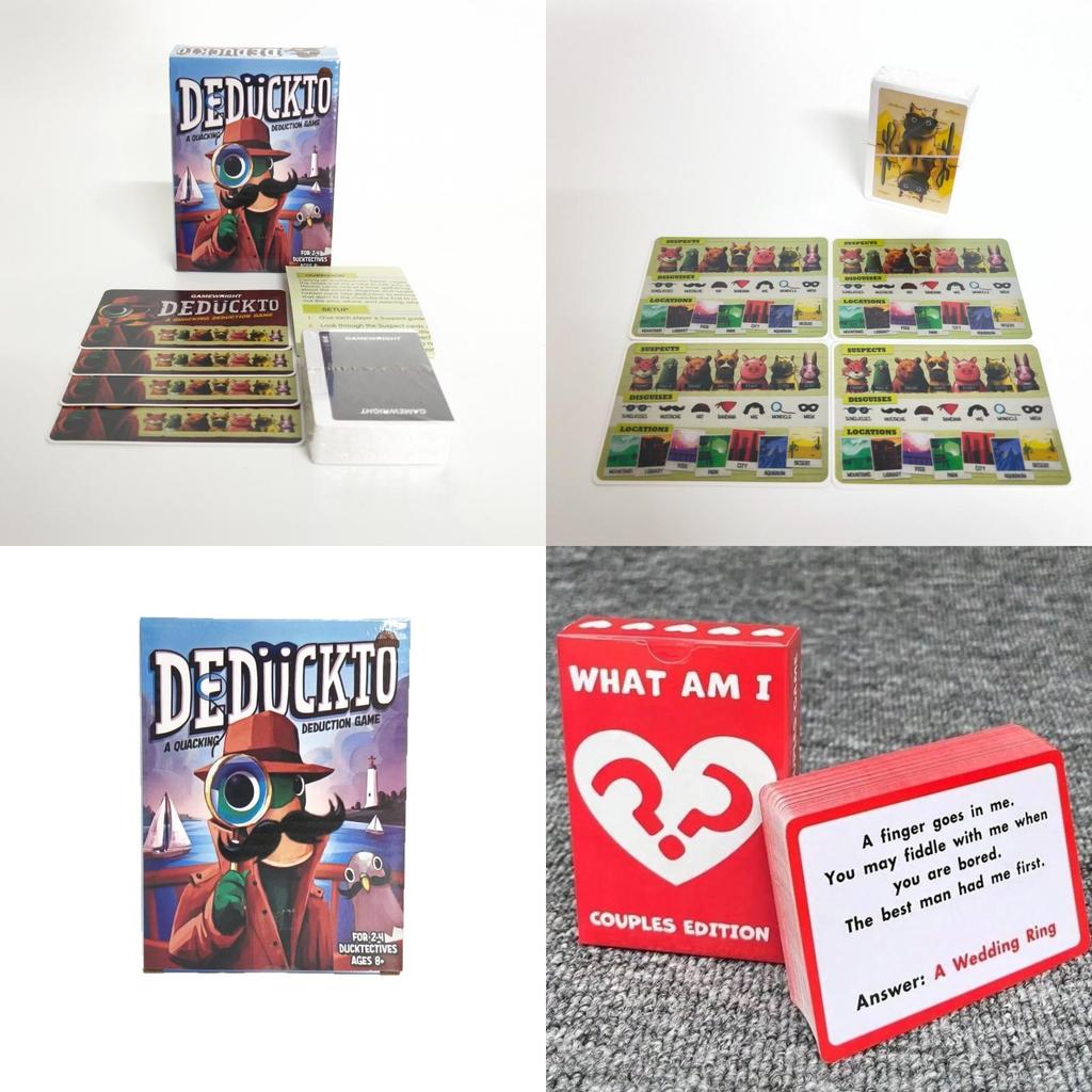 Deduckto Kartenspiel für Familie und Party mit interaktivem Spiel