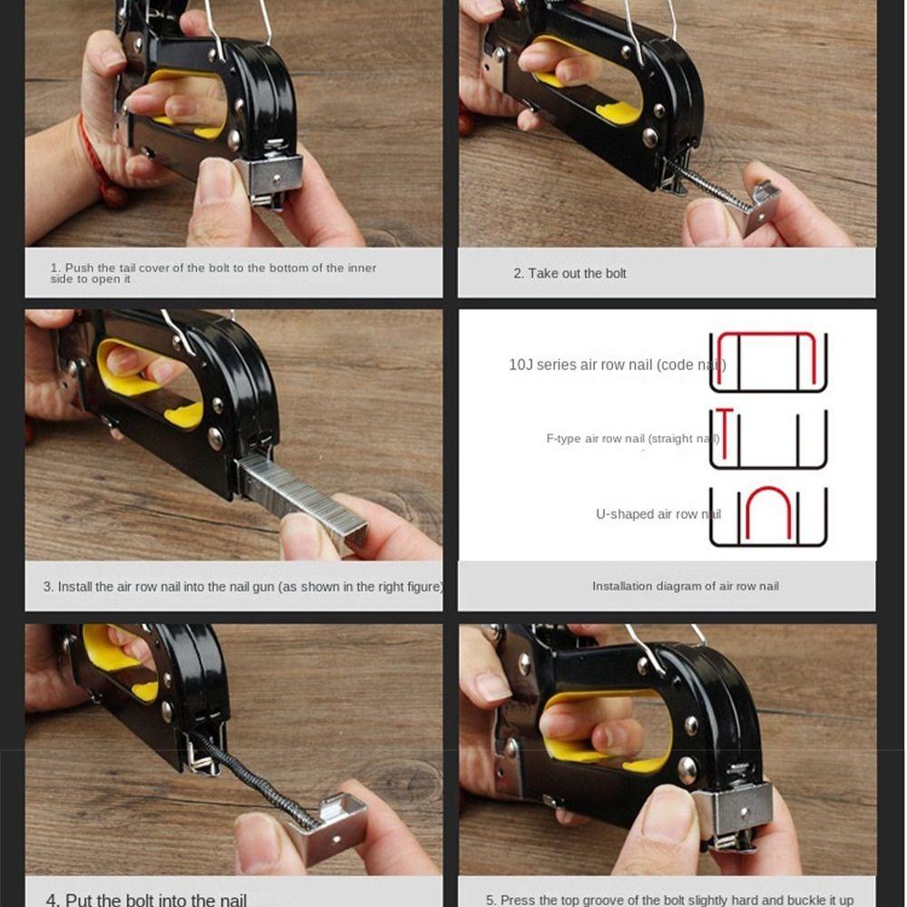 4 in 1 Nailer Powerful Stapler New Construction Stapler  Woodworking And Household