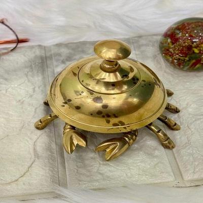 Brass Desk Bell, Counter Crab Bell, Table Top Office Bell, Reception Bell For Hotel & Office Decor, Best Gift for Christmas Gift