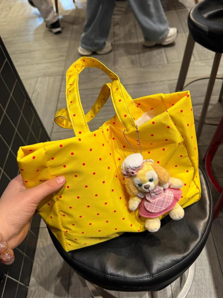 Women's Bag, Polka Dot Solid Color Large-capacity Women's Fashion Versatile Commuter Shoulder Bag