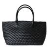 Borsa Tote in Pelle Intrecciata Grande Capacità Morbida Vera Pelle di Mucca Borsa a Spalla Borsa a Mano per il Pendolarismo Quotidiano Stile Urbano