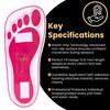 60 Pairs(120 Feets) Disposable Pink Tanning Feet Pads Sunless Airbrush Spray Tent Protect Foot Shaped Spray Tan Sandals