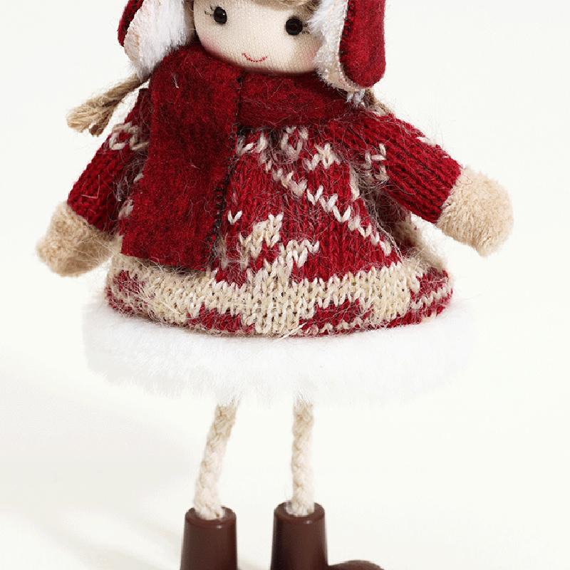 WTEMPO Christmas Angel Doll Decoration Christmas Tree Hanging Ornaments with Rope Thanksgiving Day & Birthday Gifts, New Year Special Presents