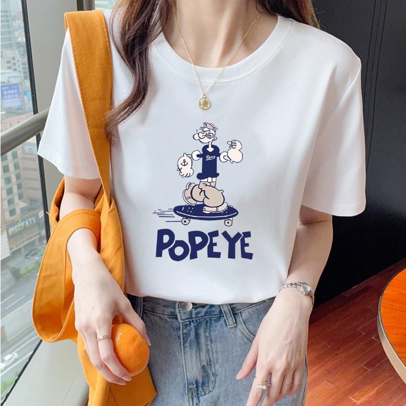 VEZFAA Damenmode Casual Sommer Frühling Kurzarm O-Ausschnitt Blusen & Hemden