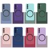 Liquid Silicone Magnetic Soft Case For Samsung S26 Ultra S25 Plus A57/37/17/07 A56/36/26/16/06 A55/35/25/15/05S Protection Cover