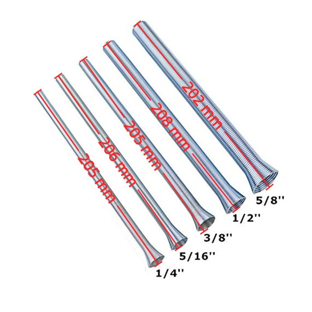 5 Stück 1/4, 5/16, 3/8, 1/2, 5/8 Zoll 5 in 1 Rohrbiegesatz Sanitär und Metallbearbeitung