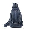 Small Backpack Women's Lightweight Retro Large Capacity Chest Bag Multi-function Backpack