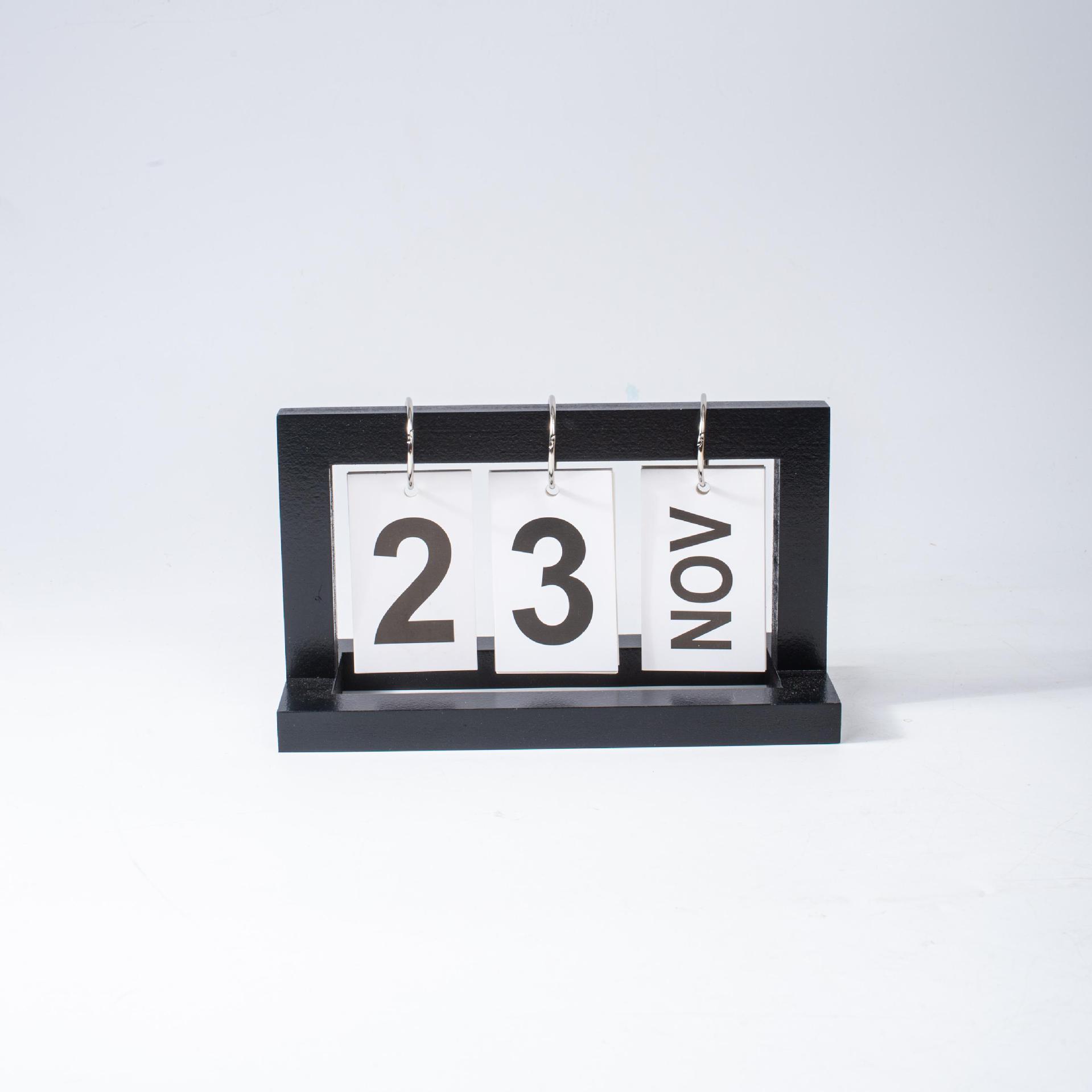 

Retro INS Style Wooden Perpetual Flip Calendar – Small Desktop Ornament for Home Decoration 20*9*11