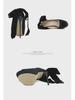 Svarta rosett Peep Toe Stilettsandaler - Dam Sommarmode 2023 Plattformklackar