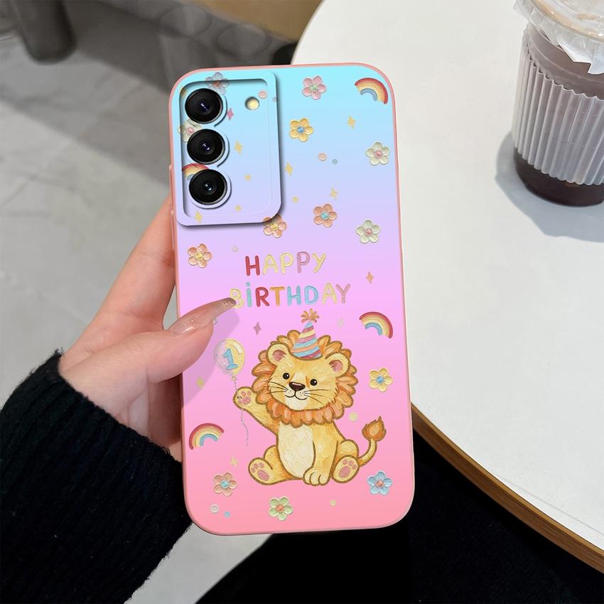 New Case For Samsung Galaxy S22 S21 S20 Ultra Plus FE Vibrant Cartoon Phone Shell Full Coverage Anti Fingerprint Soft Cover For Samsung Premium Bumper