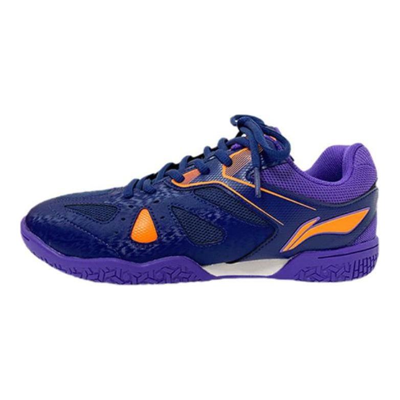 Li Ning Cushioning, Wear Resistant Low top Table Tennis Shoes Unisex Navy APTU013-5