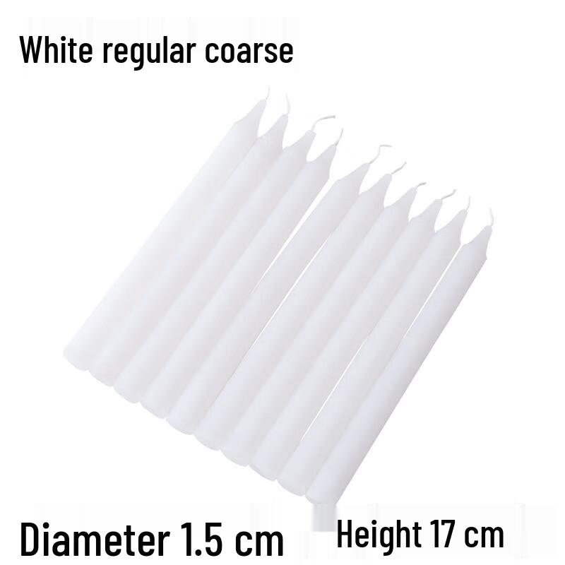 Penglian White Cylindrical Pillar Candles