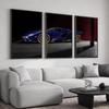 Sports Car Starting Grid Painting Calligraphy 3PCS Canvas Art Poster Set Home Decor for Living Room Bedroom Office Decoration