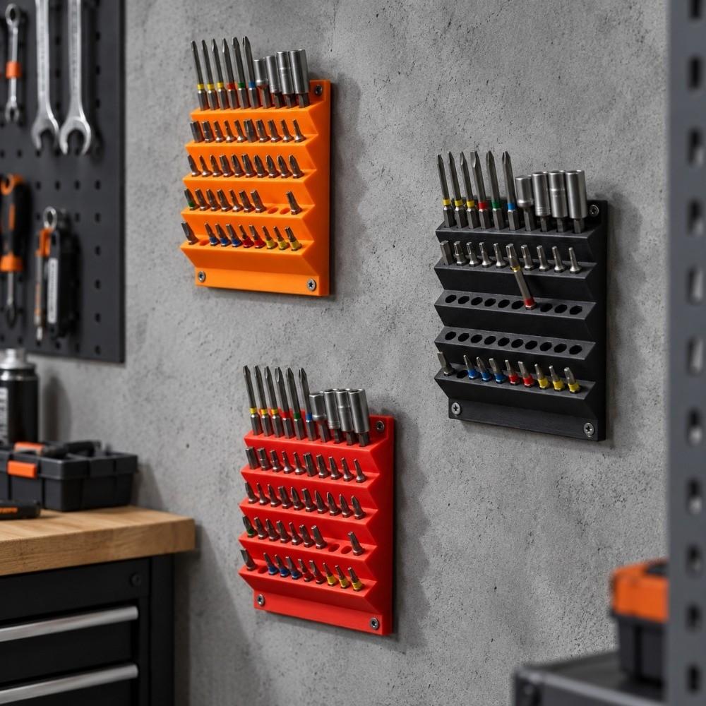 6.3mm Screwdriver Bit Organizer 3D Printing Drill Bit Storage Stand Professional Use