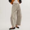 Women's Jeans High-waist Loose Breasted Trousers
